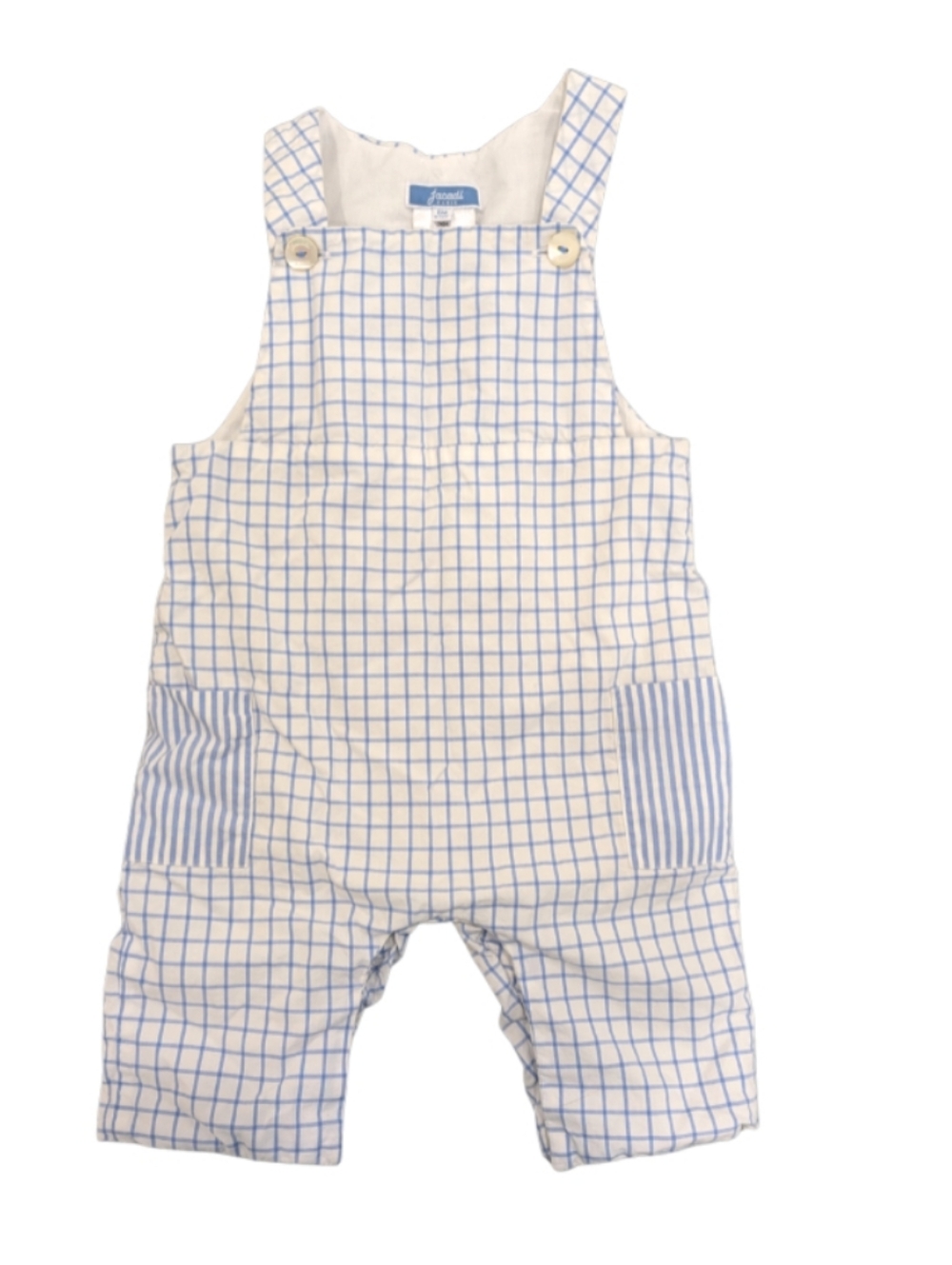 Blue Jacadi Cotton Overalls (6 Months)